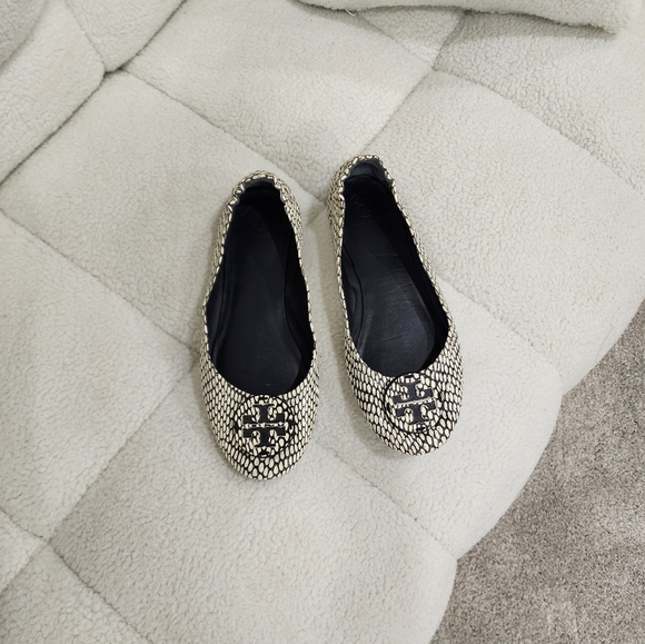 Tory Burch Printed Minnie Travel Ballet Flats